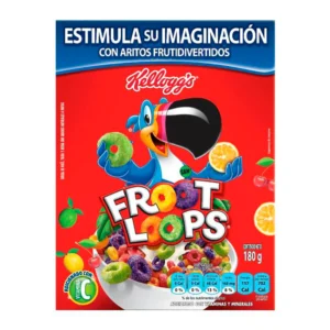 Caja de cereal Froot Loops de Kellogg's presentación de 180 gramos