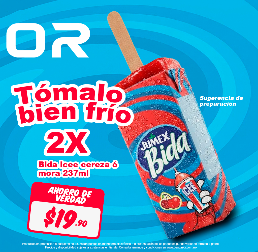 jugo_bida_banner_corregido 2 jugos bida icee mora cereza 237ml - Imagen 1